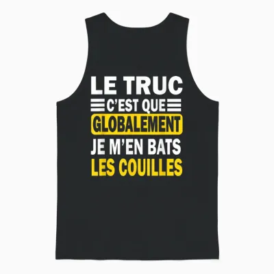 The Trick Is That Globally Gift Man Humor Original Unisex Tank Top - Black