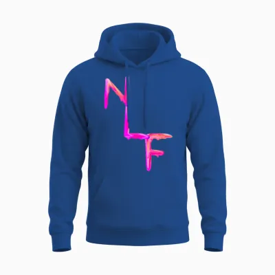 Nlf Watercolor - Detailed Design Unisex Hoodie - Royal
