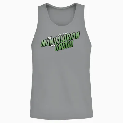 Star Wars the Mandalorian and Grogu Official Movie Logo Unisex Tank Top - Sport Grey
