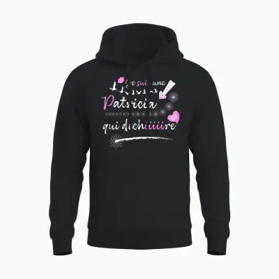 Patricia Gift Tee Shirt Birthday Patricia That Rips T-Shirt, Black, Female X-Small Unisex Hoodie - Black