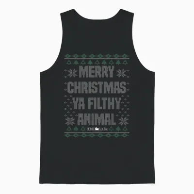 Home Alone Merry Christmas Ya Filthy Animal Ugly Unisex Tank Top - Black