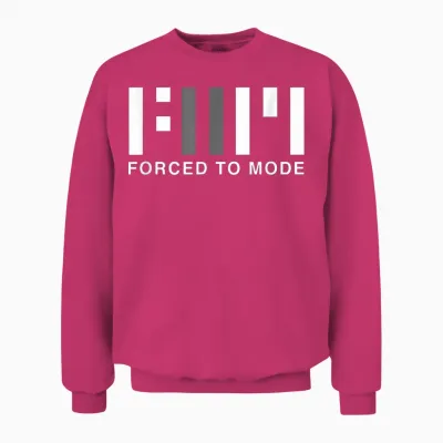 Forced to Mode T-Shirt, Black Unisex Sweatshirt - Heliconia