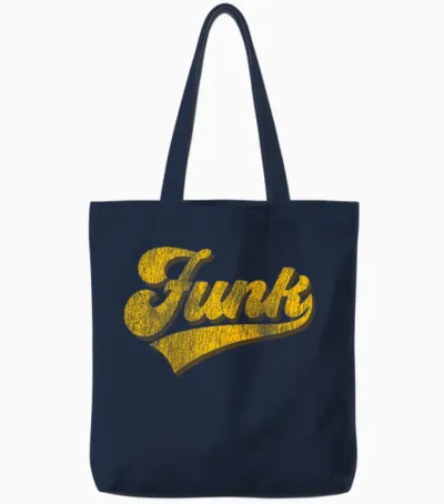 Vintage Style Soul Music/retro Dancing 80s Disco - Funk T-Shirt Haut De Gamme Tote Bags - Navy