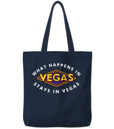 What Happens in Vegas Stays in Vegas Tote Bags - Navy