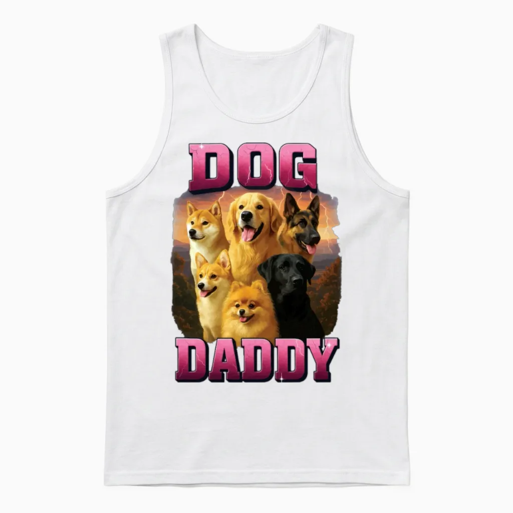 Dog - Lovers Unisex Tank Top in White