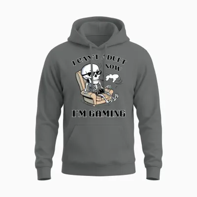 I Can T Adult Now,i'm Gaming Unisex Hoodie - Graphite Heather