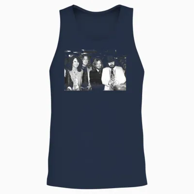 Jimmy Page Robert Plant Jp Jones & John Bonham Led Zeppelin T-Shirt, Black Unisex Tank Top - Navy