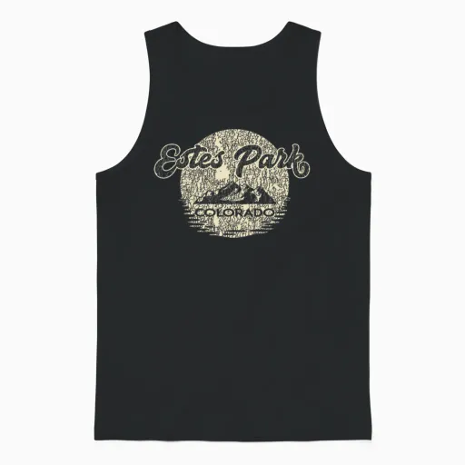 Estes Park Colorado Rocky Mountains National Park Unisex Tank Top in Black