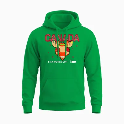 Fifa World Cup26 Canada Mascotte Stars Unisex Hoodie - Irish Green