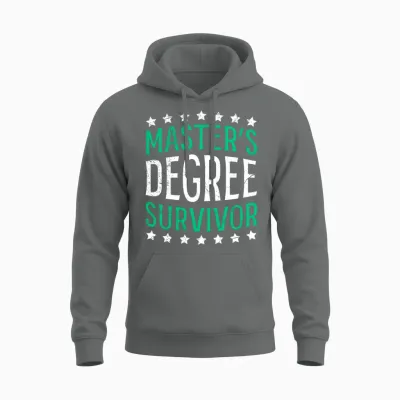 Masters Degree Survivor Masters Degree Unisex Hoodie - Graphite Heather