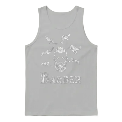Barber Retro Style Unisex Tank Top - Ash