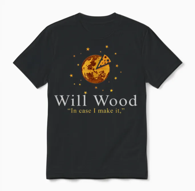 Vintage Funny in Case I Make It Classic Will Basic Wood Unisex T-Shirt in Black