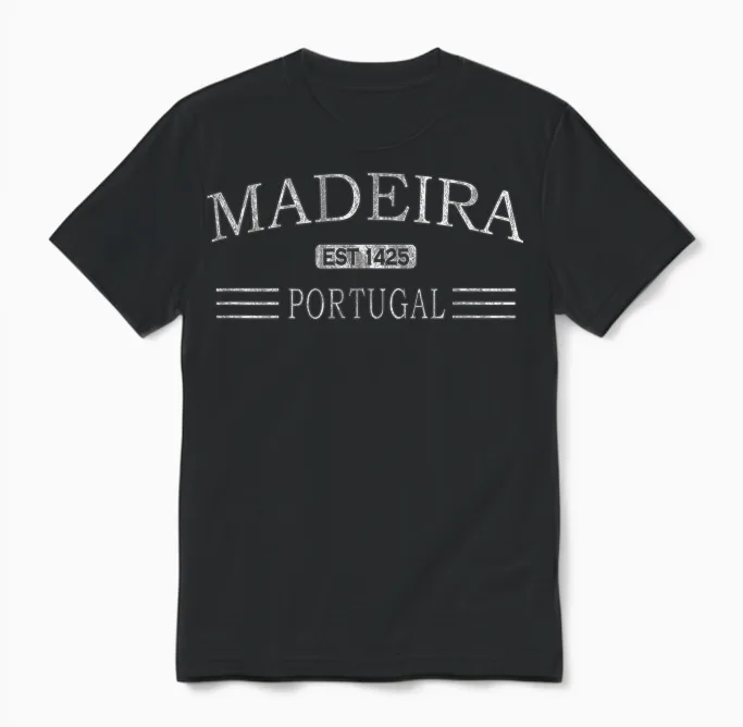 Madeira Portugal Cv1 Unisex T-Shirt in Black