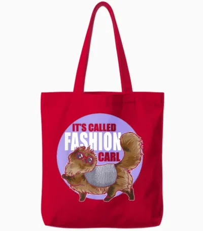 Dcc It's Called Fashion Carl Princess Donut Book Series Tote Bags - Red