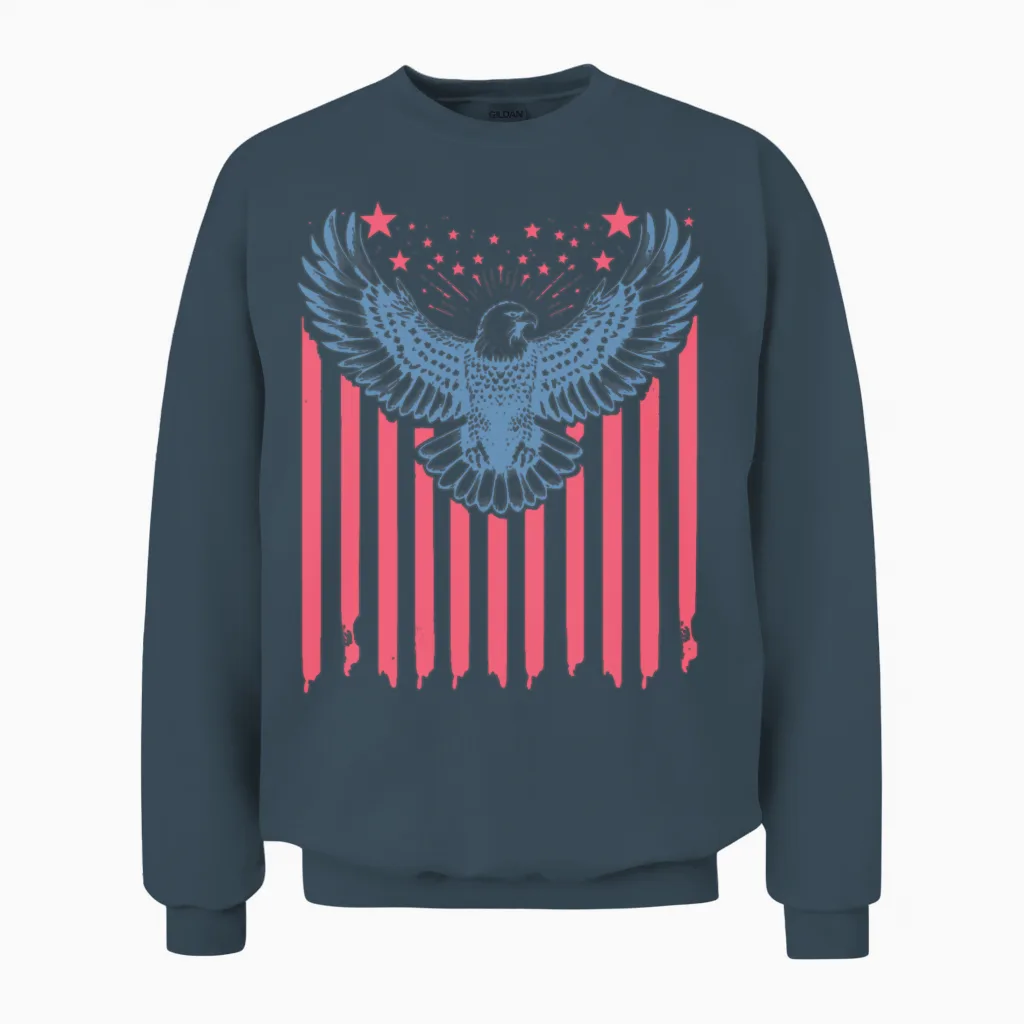 Eagle America Wildlife Unisex Sweatshirt in Dark Heather