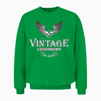 Retro Motorcyclists T-Shirt Mostry Parts, Legendar Unisex Sweatshirt - Irish Green