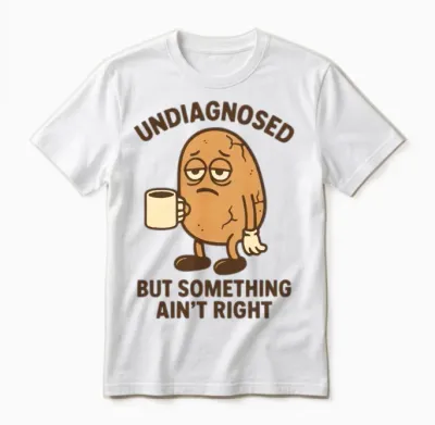 Undiagnosed but Something Ain’t Right Unisex T-Shirt - White