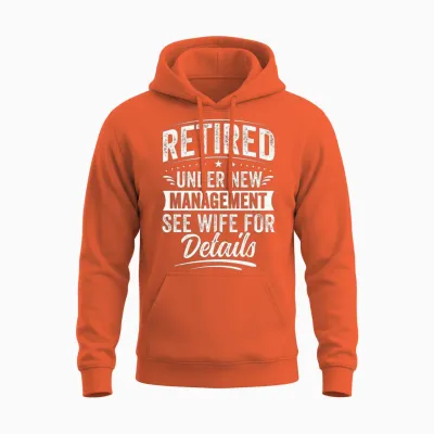Funny Retirement Dad Unisex Hoodie - Orange