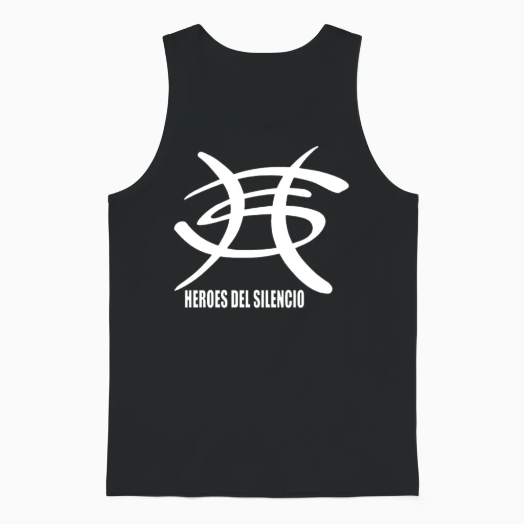 Heroes Del Silencio Rock Music Enrique Bunbury Unisex Tank Top in Black