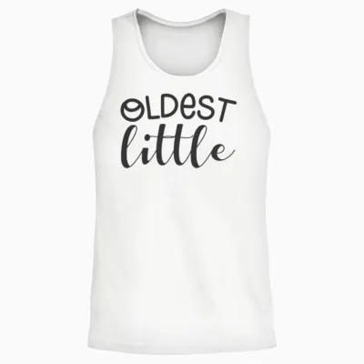 Oldest Little Unisex Tank Top - White