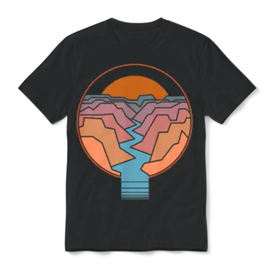 Travel Hiking Adventure Camping Gift Unisex T-Shirt - Black