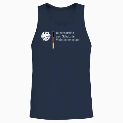 Bundesinstitut Zum Schutz Der Verbrennermotoren Unisex Tank Top - Navy
