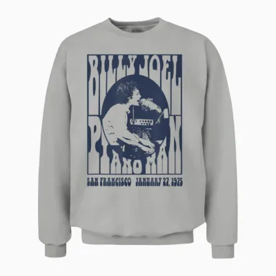 Billy Joel - Piano Man, 1975 Unisex Sweatshirt - Ash