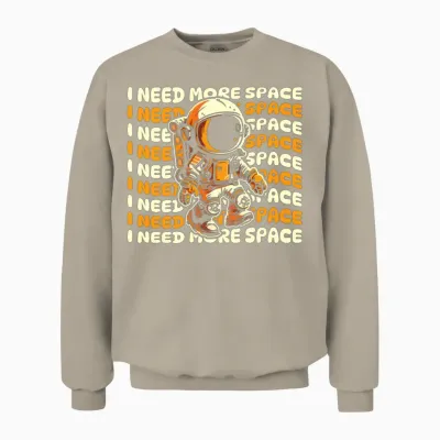 Astronaut Funny Unisex Sweatshirt - Sand