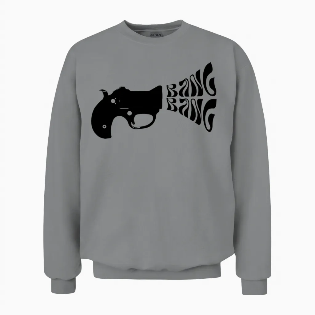 Bang Bang Unisex Sweatshirt in Sport Grey