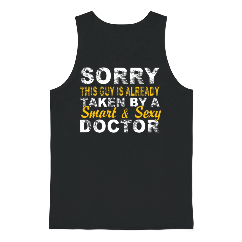 Taken by a Smart & Sexy Doctor Unisex Tank Top - Black