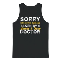 Taken by a Smart & Sexy Doctor Unisex Tank Top - Black – 1