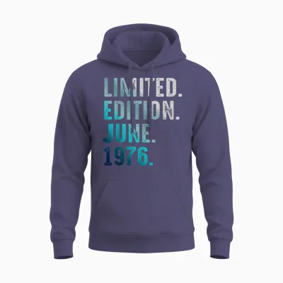 édition Limitée Juin 1976 Retro Vintage 1976 Unisex Hoodie - Heather Sport Dark Navy