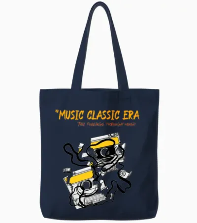 Music Masters -Style Tote Bags - Navy