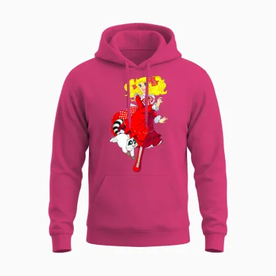 Candy Candy Red Cartoon Japanese Manga Retro 80s Unisex Hoodie - Heliconia