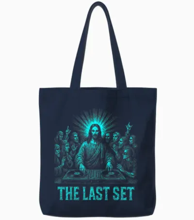 Techno House Electro Minimal Goa Psy Trance Acid Rave Dnb Tote Bags - Navy