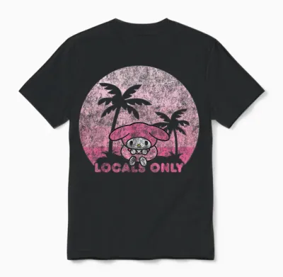 My Melody Locals Only Unisex T-Shirt - Black