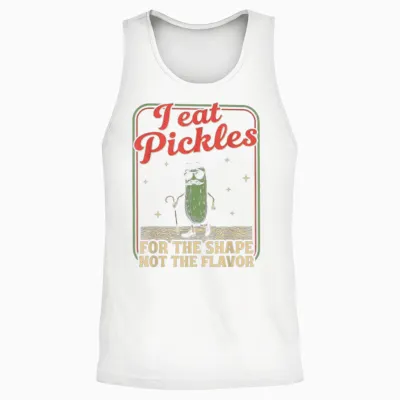 Peinliches Shirt Lustig Unangemessene Pickle Adult Humor Unisex Tank Top - White