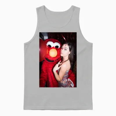Men's Sasha Grey Graphic T-Shirt, Black Unisex Tank Top - Ash