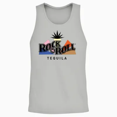 Rock N Roll Tequila Fifth Collection Unisex Tank Top - Ash