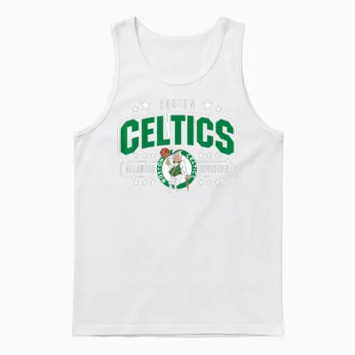 Nba - Boston Celtics Gewölbte Atlantic Division Unisex Tank Top - White