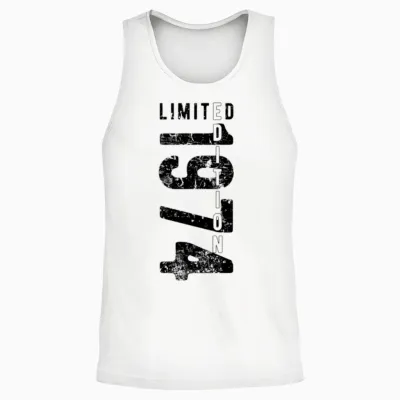Grunge Vintage Limited Edition 1974 Birthday Unisex Tank Top - White