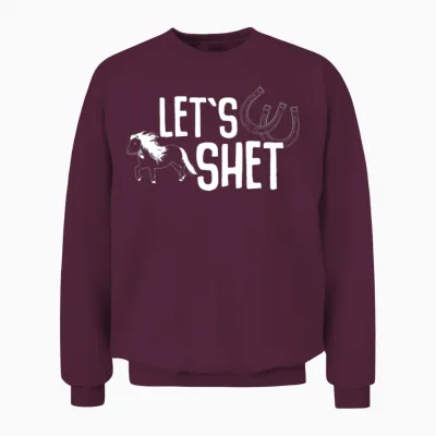 Shetlandpony Shetland Pony Horses Horse Unisex Sweatshirt - Maroon