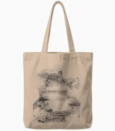 Western Akustik Gitarre I Akustische Gitarre Tote Bags - Natural