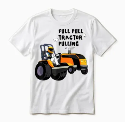 Traktor Pulling Shirt | Funny Power Puller Unisex T-Shirt - White