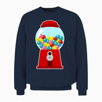 Gumball Machine Bubblegum Unisex Sweatshirt - Navy