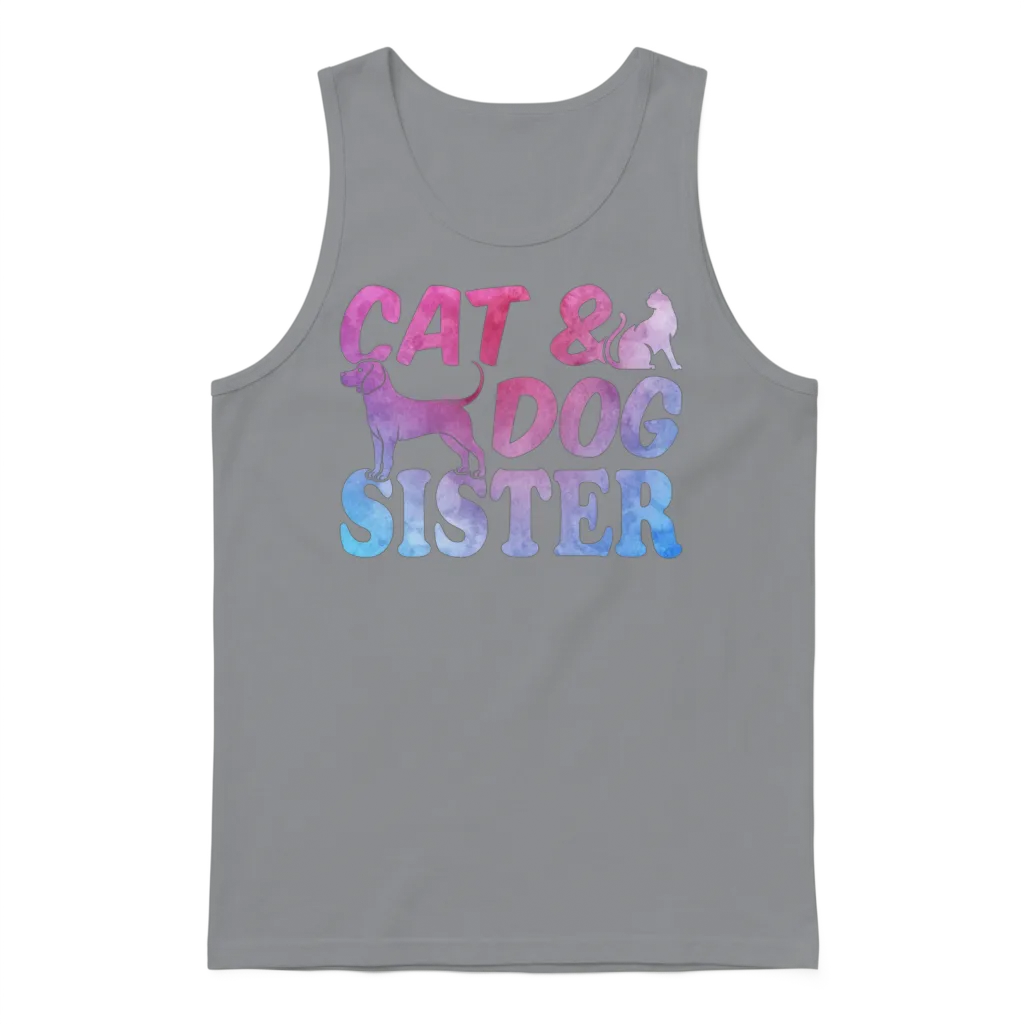 Cat Owner Cat Lover Dog Owner Dog Lover Cat & Dog Unisex Tank Top - Sport Grey