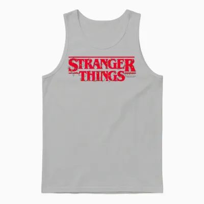 Christmas Lights Stranger Things Unisex Tank Top - Ash