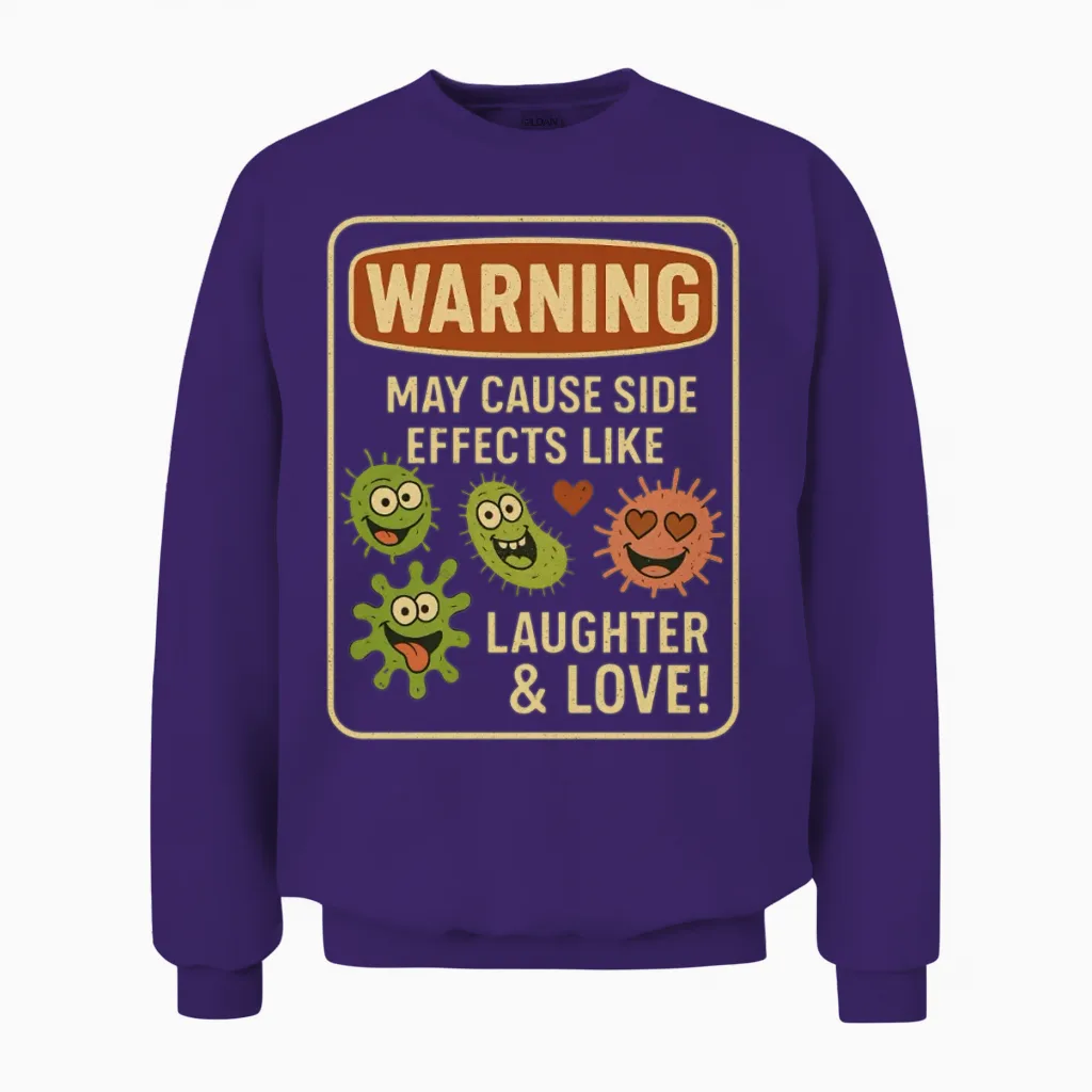Funny Doctor Dearest Doctors Unisex Sweatshirt in Purple