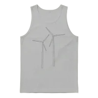 Wind Turbine Unisex Tank Top - Ash – 1