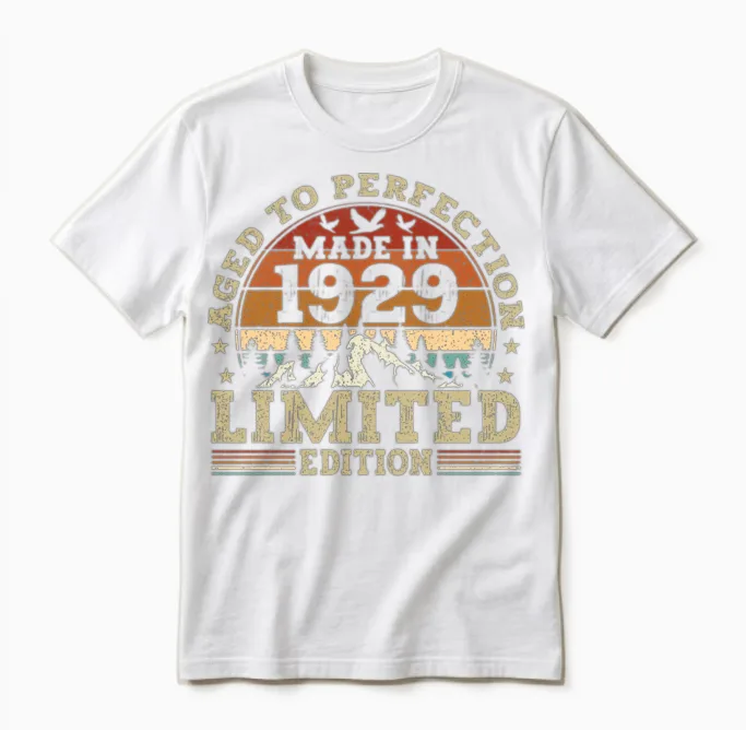Jahrgang 1929 Retro Vintage Unisex T-Shirt - White